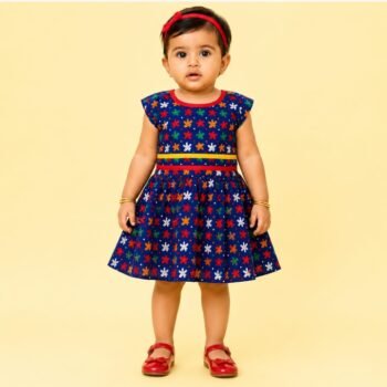Kids Daily Wear Cotton Frock – Soft Comfortable Casual Dress for Girls
