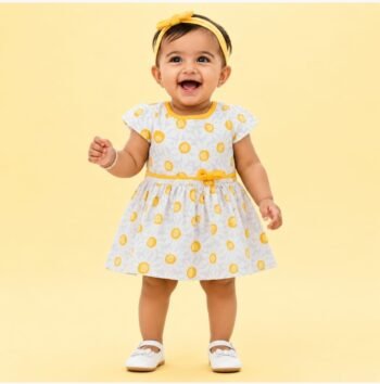 Kids Daily Wear Cotton Frock – Soft Comfortable Casual Dress for Girls
