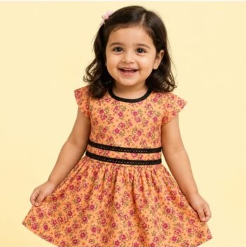 Kids Daily Wear Cotton Frock – Soft Comfortable Casual Dress for Girls