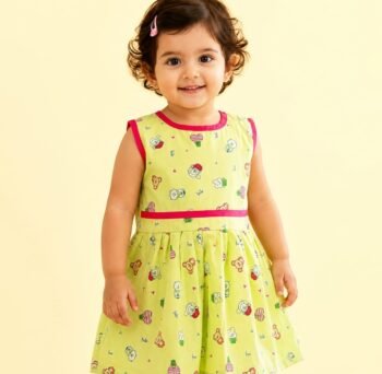 Kids Daily Wear Cotton Frock – Soft Comfortable Casual Dress for Girls
