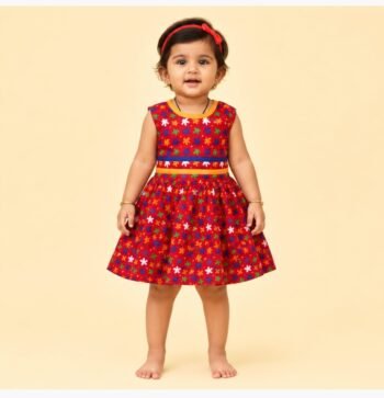 Kids Daily Wear Cotton Frock – Soft Comfortable Casual Dress for Girls