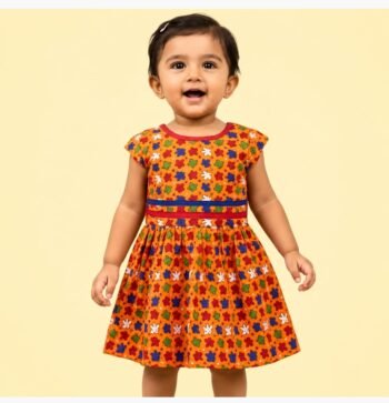 Kids Daily Wear Cotton Frock – Soft Comfortable Casual Dress for Girls