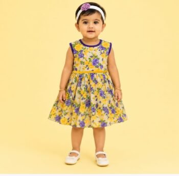 Kids Daily Wear Cotton Frock – Soft Comfortable Casual Dress for Girls