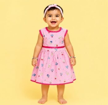 Kids Daily Wear Cotton Frock – Soft Comfortable Casual Dress for Girls