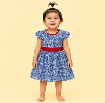 Kids Daily Wear Cotton Frock – Soft Comfortable Casual Dress for Girls
